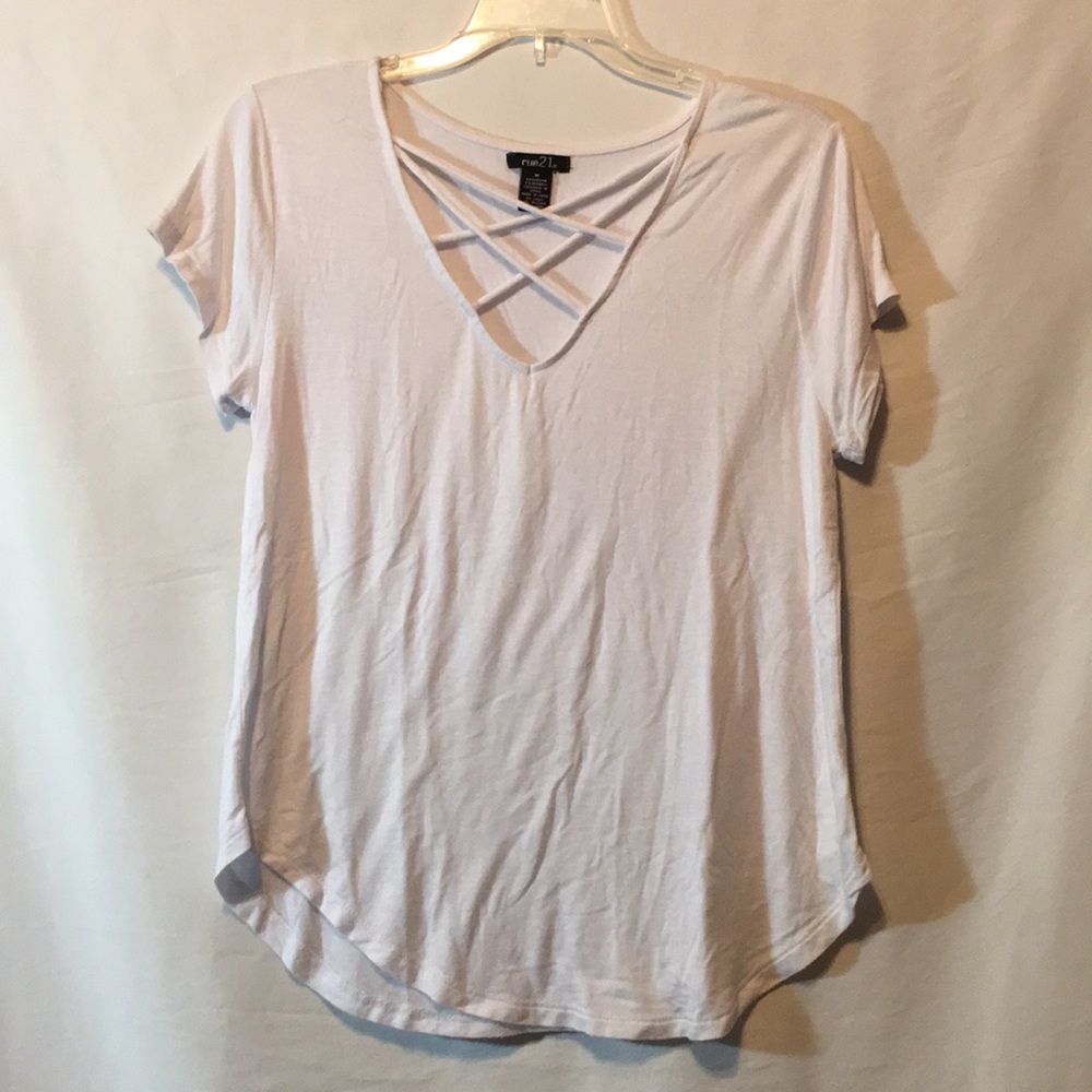 Rue 21 white loose tshirt top